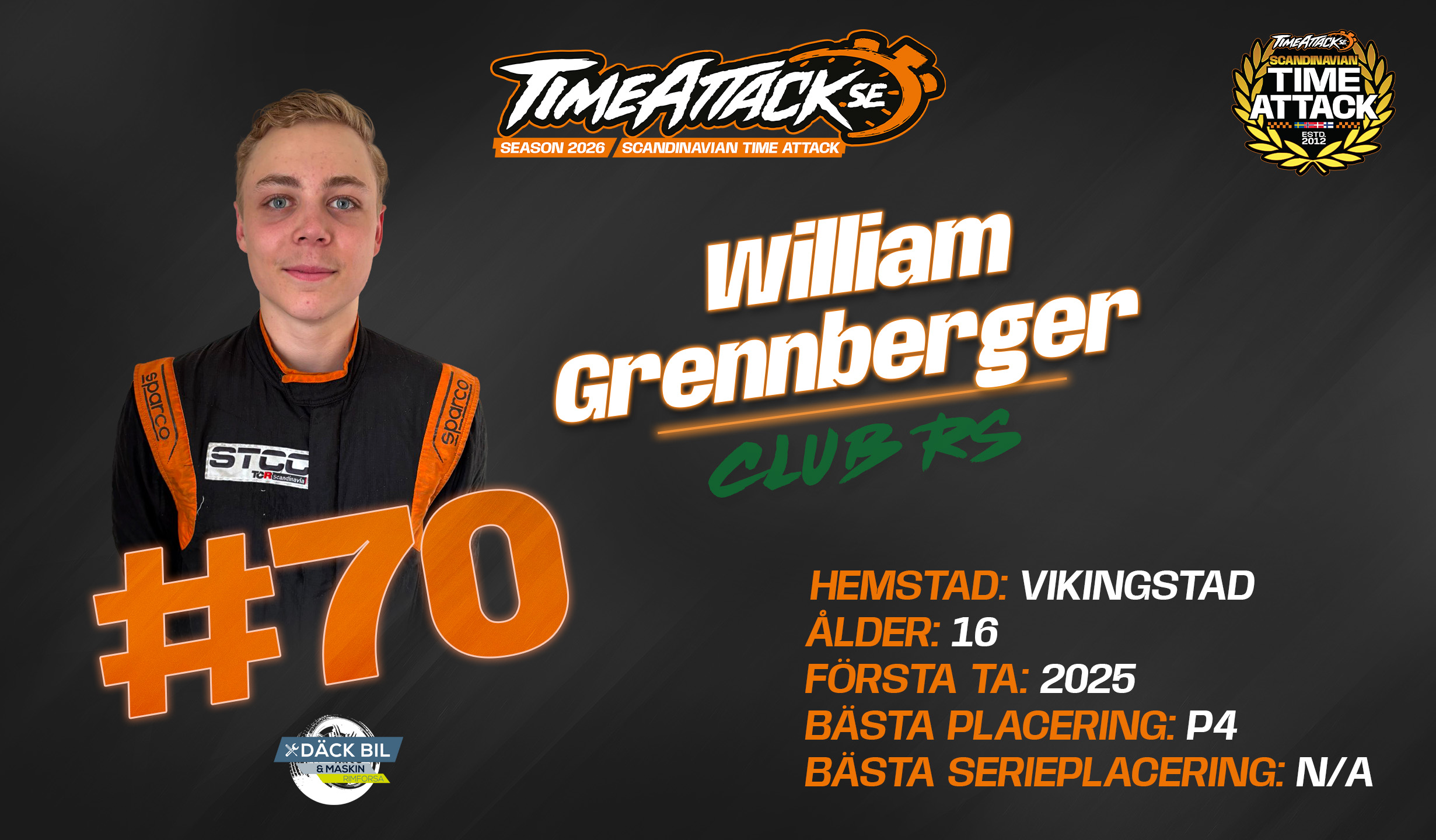 #70 William Grennberger_driver