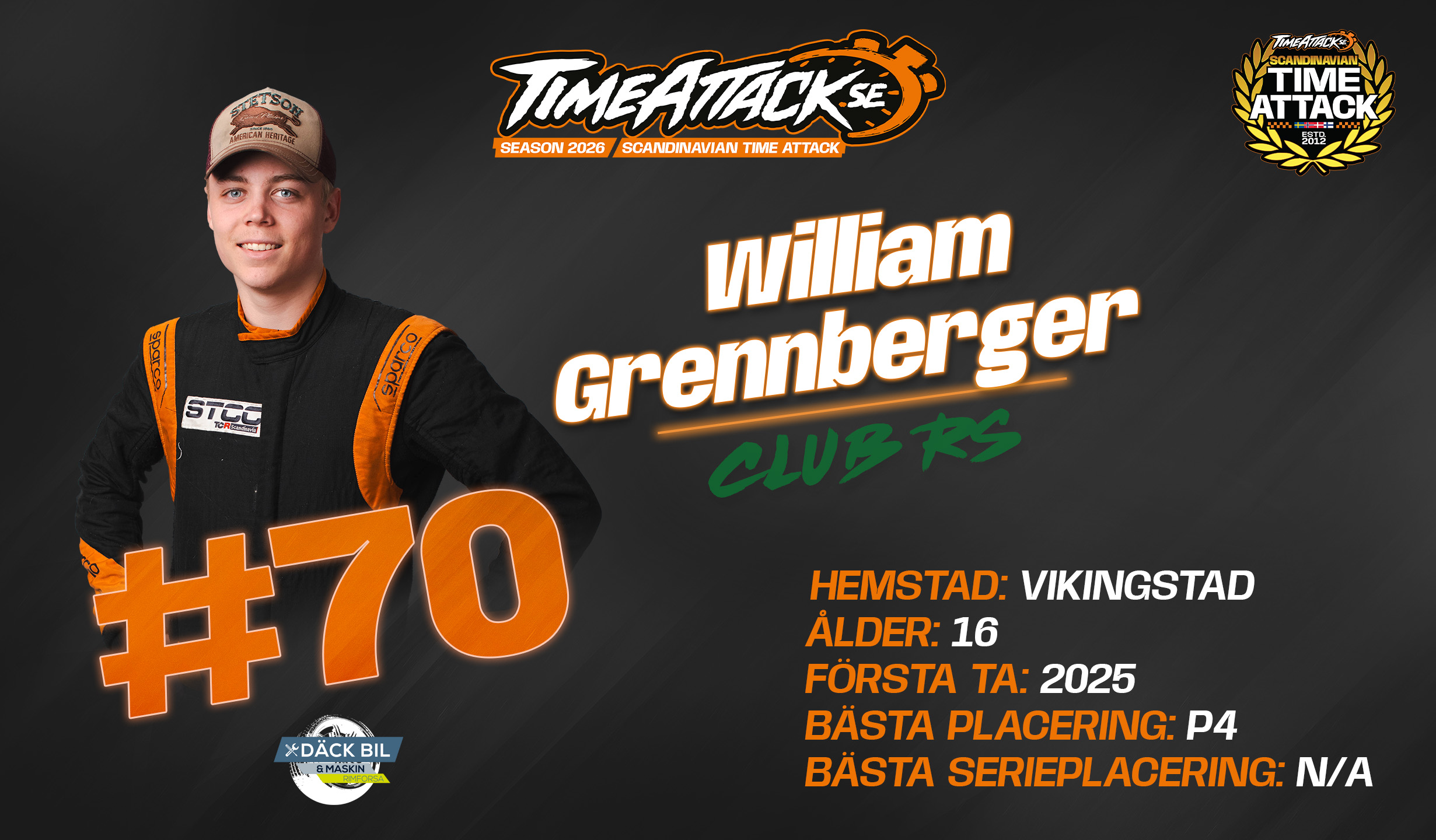 #70 William Grennberger_driver